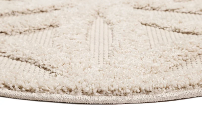 Esprit Teppich In- und Outdoor Rund Creme Beige "Shake"