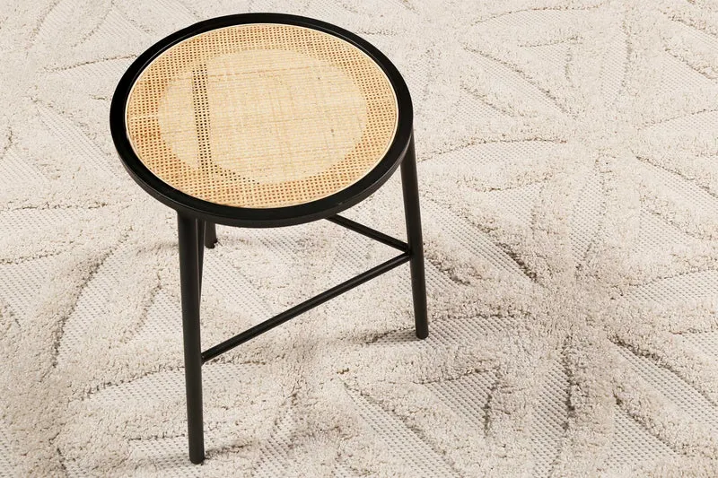 Esprit Teppich In- und Outdoor Rund Creme Beige "Shake"