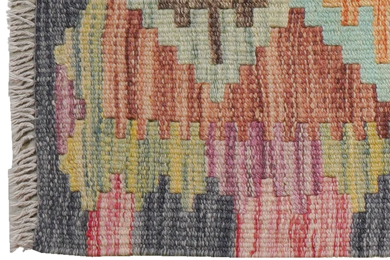 Kelim Gashgai · Handgewebt – Rot, 61x45 cm