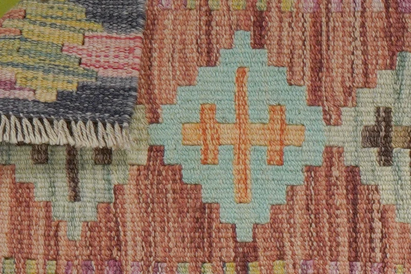 Kelim Gashgai · Handgewebt – Rot, 61x45 cm