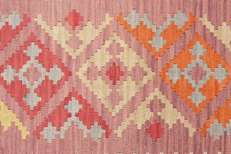 Kelim Gashgai · Handgewebt – Rosa, 173x118 cm