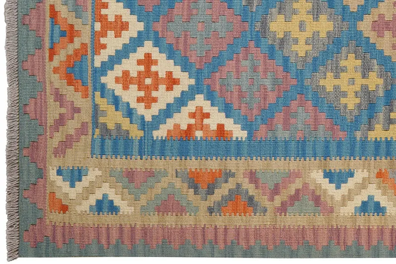 Kelim Gashgai · Handgewebt – Blau, 176x128 cm