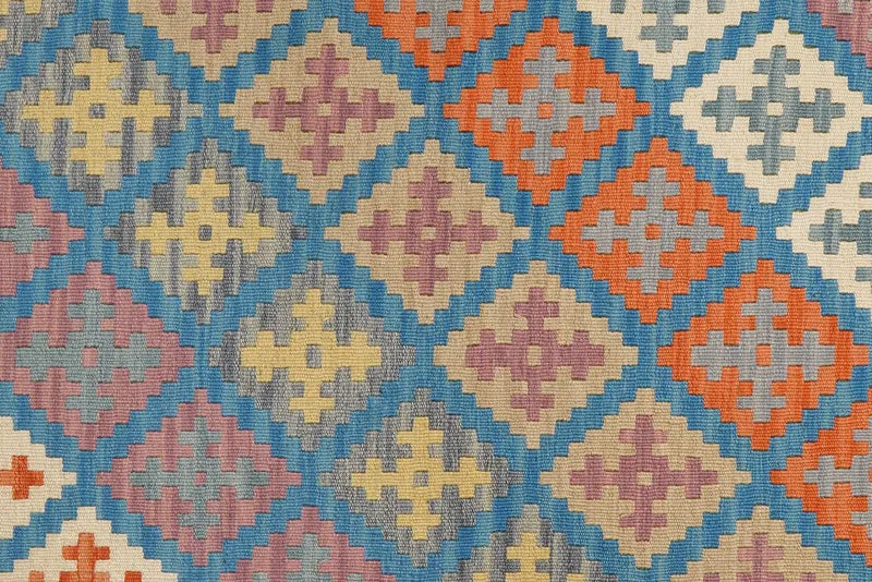 Kelim Gashgai · Handgewebt – Blau, 176x128 cm