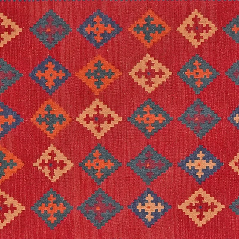Kelim Gashgai · Handgewebt – Rot, 178x126 cm