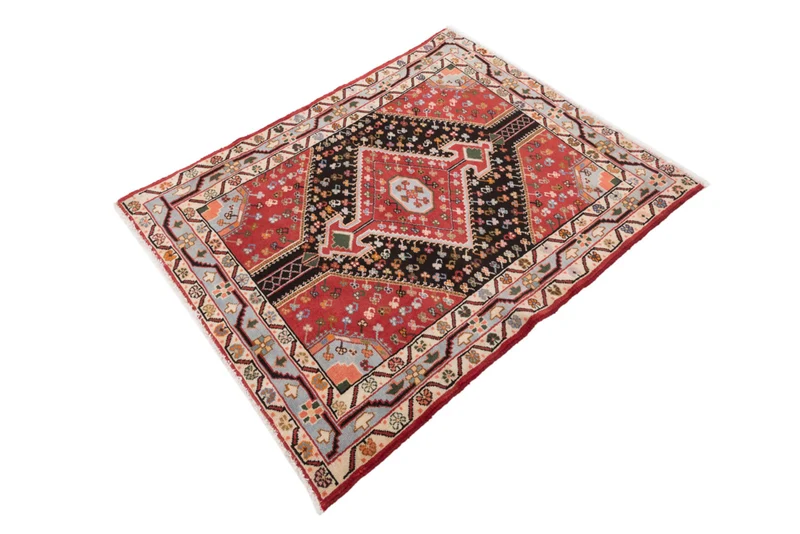 Perserteppich - Nomadic - 105 x 130 cm - mehrfarbig