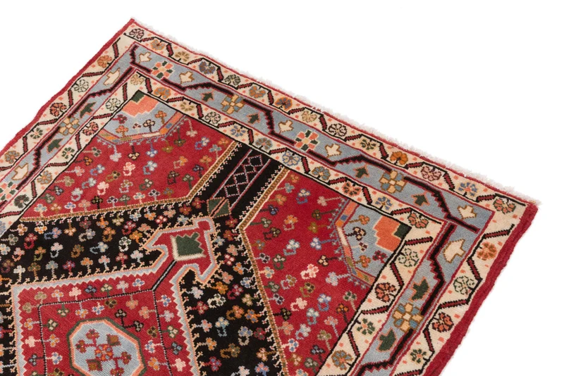 Perserteppich - Nomadic - 105 x 130 cm - mehrfarbig