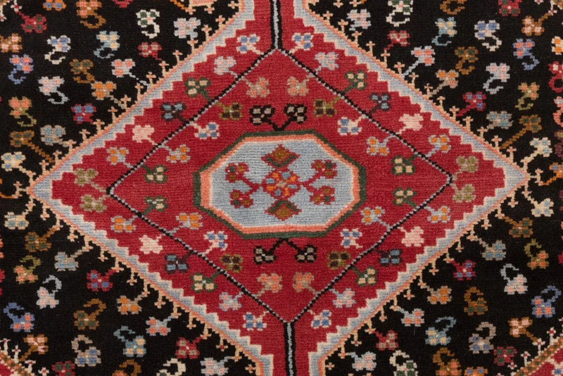 Perserteppich - Nomadic - 105 x 130 cm - mehrfarbig