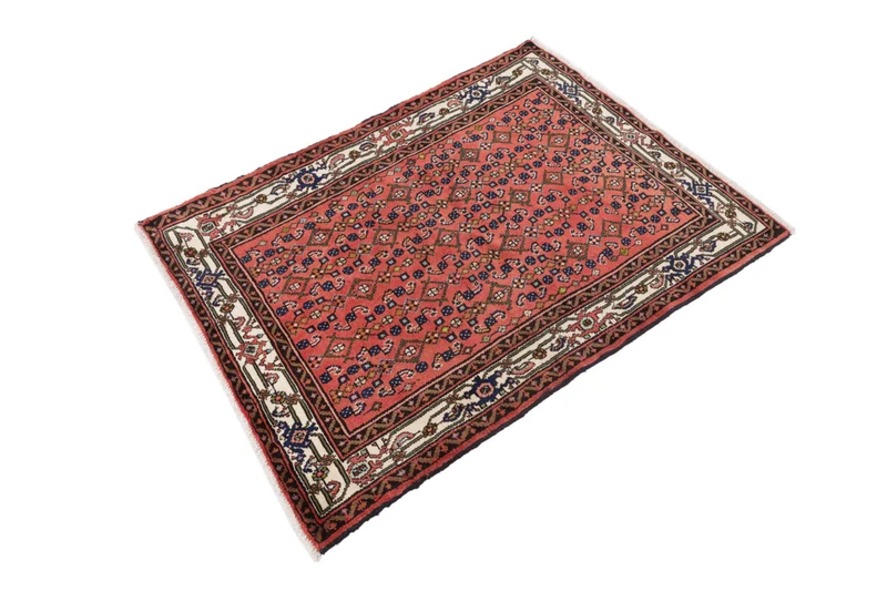 Perserteppich - Nomadic - 120 x 140 cm - dunkelrot
