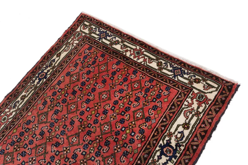 Perserteppich - Nomadic - 120 x 140 cm - dunkelrot