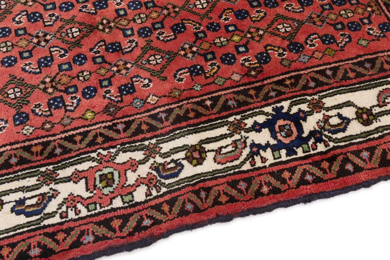 Perserteppich - Nomadic - 120 x 140 cm - dunkelrot