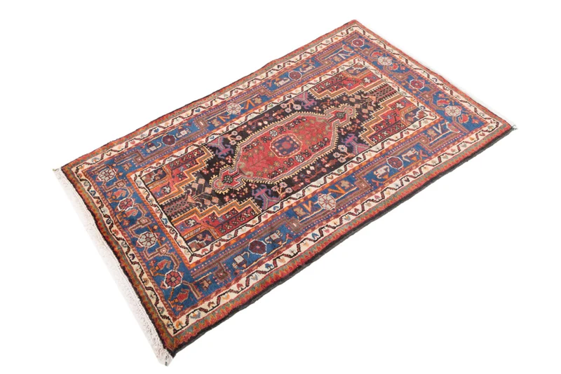 Perserteppich - Nomadic - 90 x 145 cm - dunkelrot