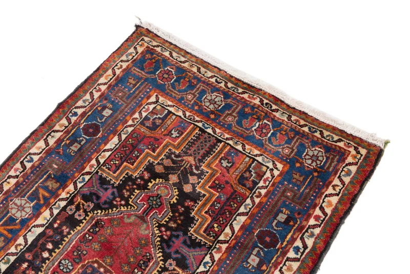 Perserteppich - Nomadic - 90 x 145 cm - dunkelrot