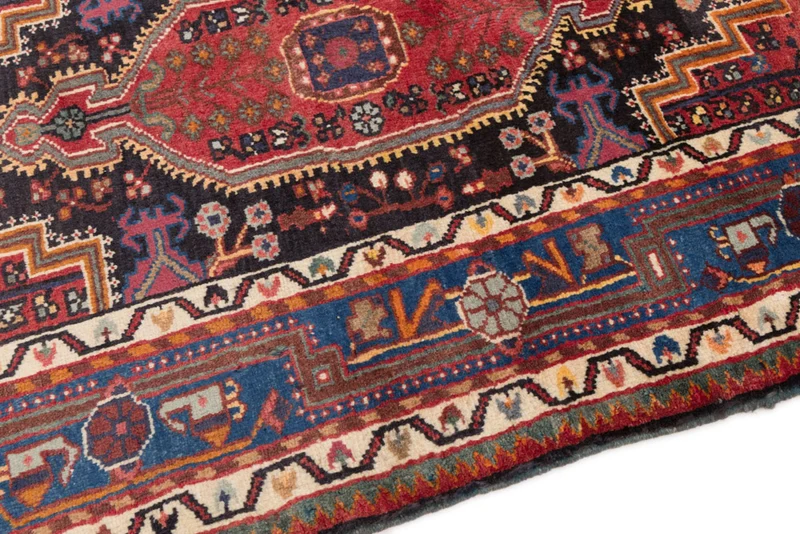 Perserteppich - Nomadic - 90 x 145 cm - dunkelrot