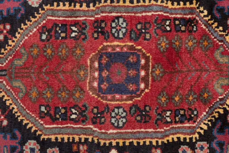 Perserteppich - Nomadic - 90 x 145 cm - dunkelrot