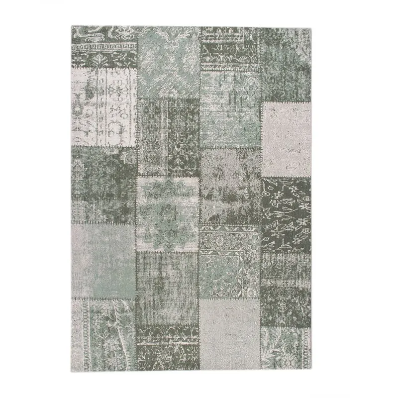 Teppich Patchwork - Dreams Grün