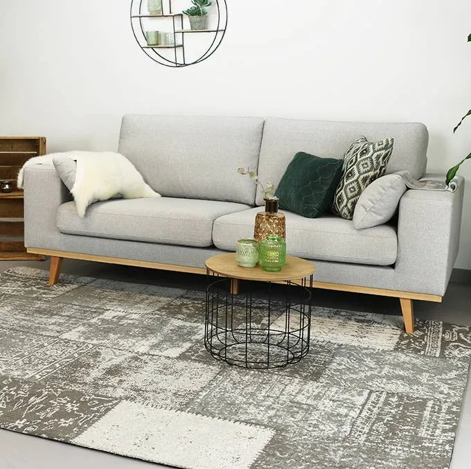 Teppich Patchwork - Dreams Grau