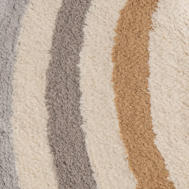 Waschbarer Kinderteppich Oval - Milo Grau