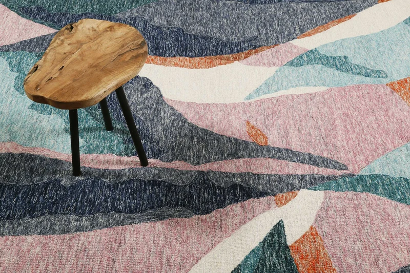 Esprit Kurzflor Teppich Bunt "Hills"
