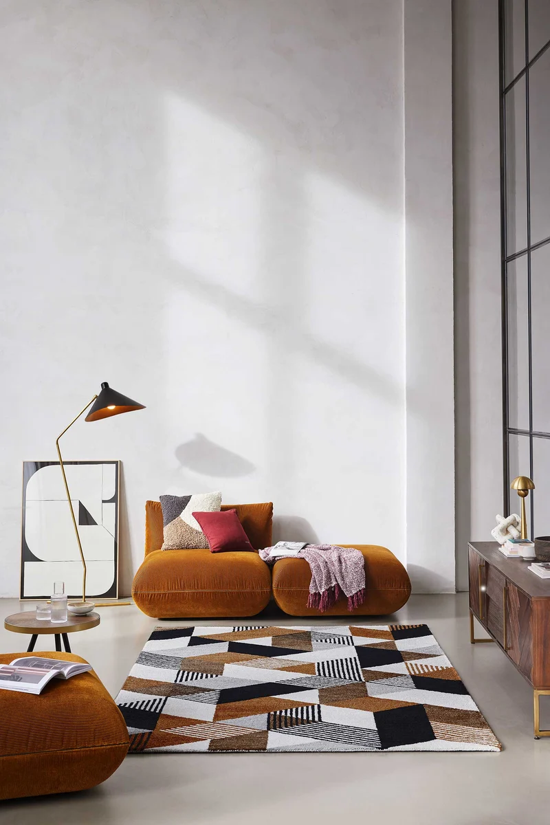 Esprit Kurzflor Teppich Braun "Uptown"
