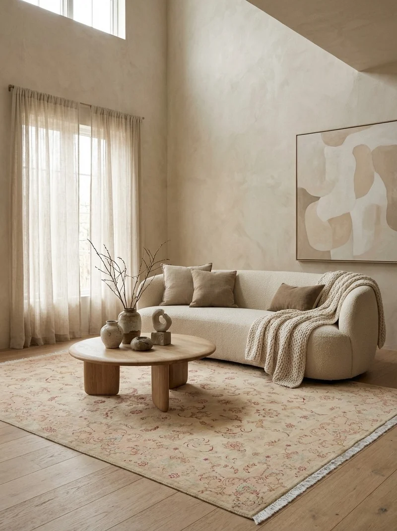 Tabriz 50 Raj · Handgeknüpft – Beige, 237x168 cm