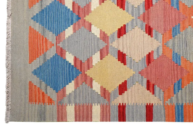 Kelim Gashgai · Handgewebt – Bunt, 207x156 cm