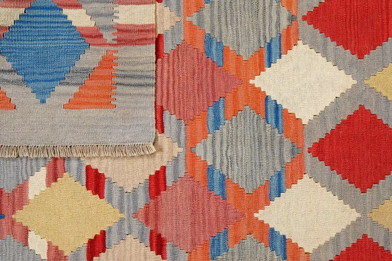 Kelim Gashgai · Handgewebt – Bunt, 207x156 cm