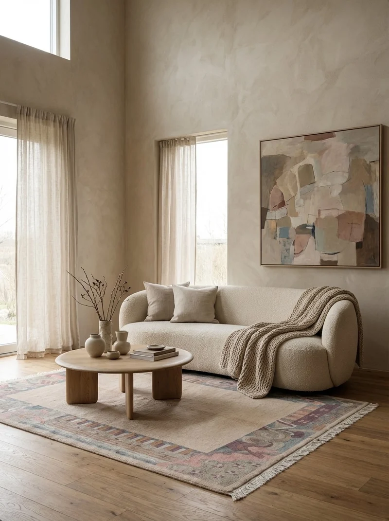 Nepal · Handgeknüpft – Beige, 222x172 cm