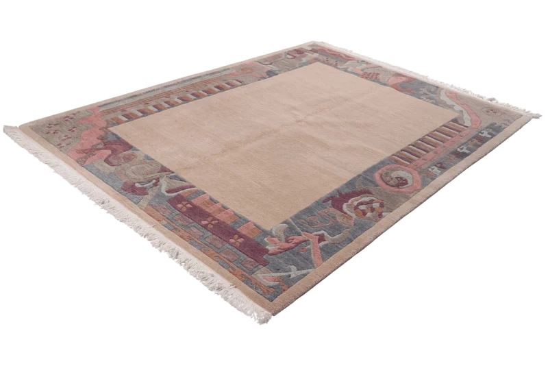 Nepal · Handgeknüpft – Beige, 222x172 cm