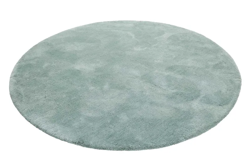 Esprit Teppich Rund Mintgrün Hochflor "Relaxx"
