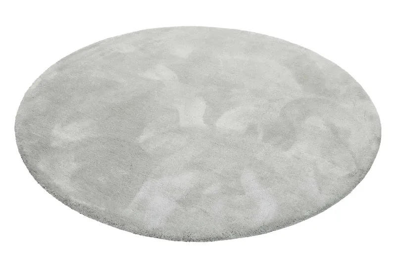 Esprit Teppich Rund Hellgrau Hochflor "Relaxx"