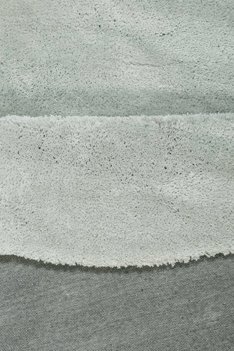 Esprit Teppich Rund Hellgrau Grün Hochflor "Relaxx"