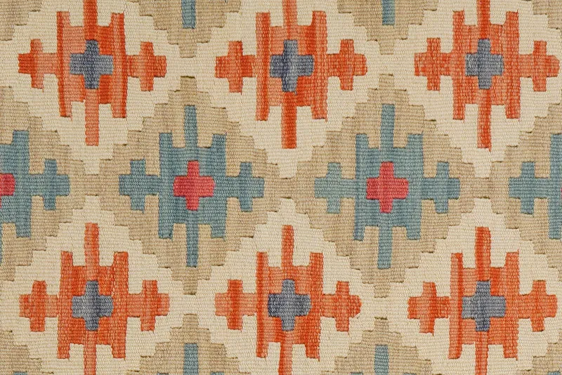 Kelim Gashgai · Handgewebt – Beige, 250x83 cm