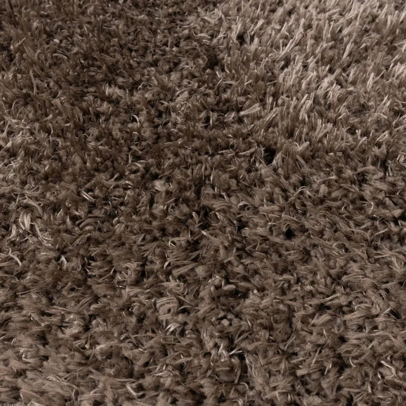 Shaggy Teppich Oval - Blaze Taupe