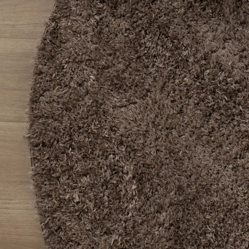 Shaggy Teppich Oval - Blaze Taupe