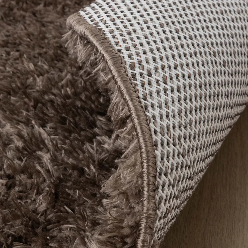 Shaggy Teppich Oval - Blaze Taupe