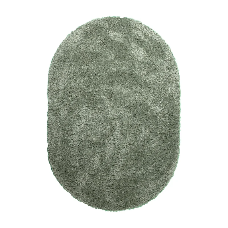 Shaggy Teppich Oval - Blaze Grün