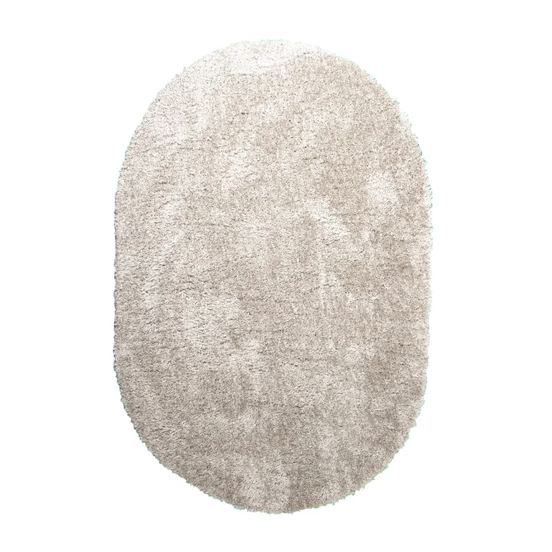 Shaggy Teppich Oval - Blaze Beige Grau