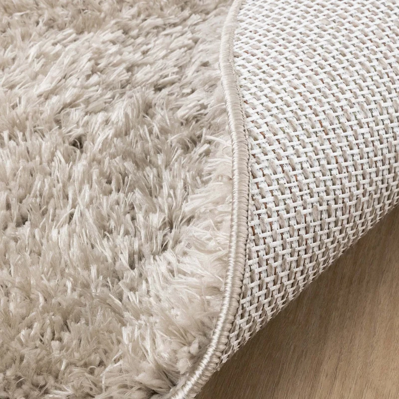 Shaggy Teppich Oval - Blaze Beige Grau