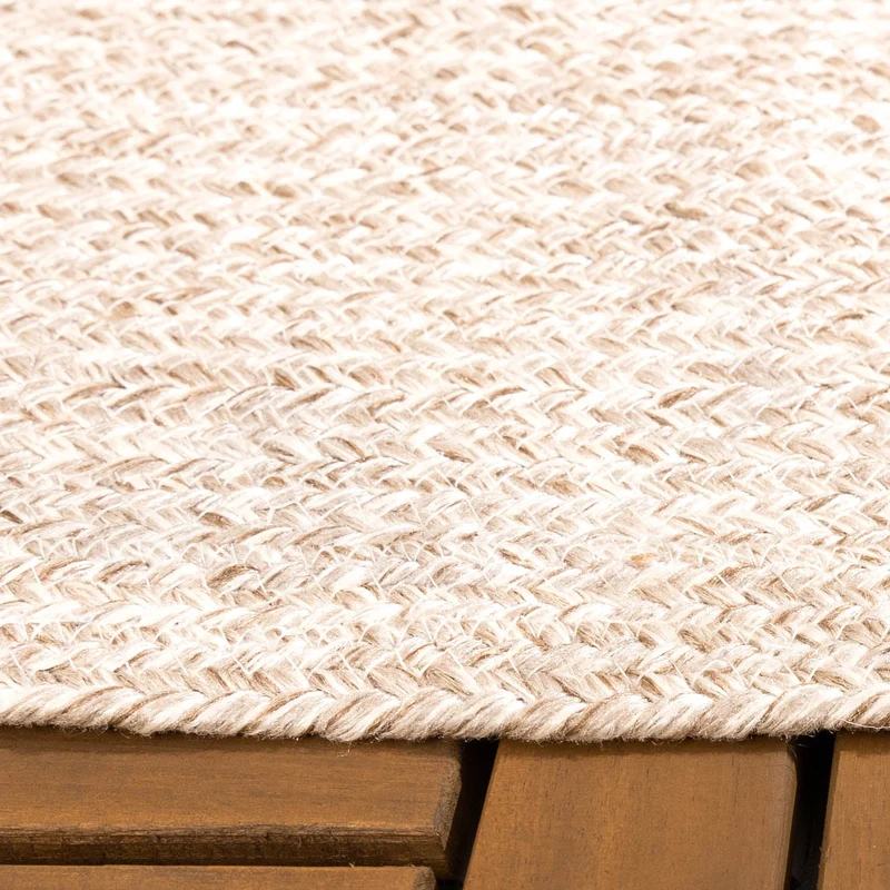 In- & Outdoor Jute Teppich Oval - Bali Beige