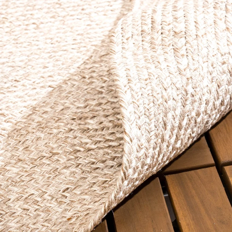 In- & Outdoor Jute Teppich Oval - Bali Beige