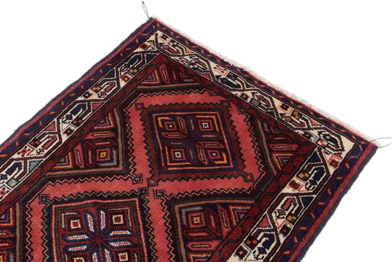 Läufer Perser - Nomadic - 90 x 210 cm - dunkelrot