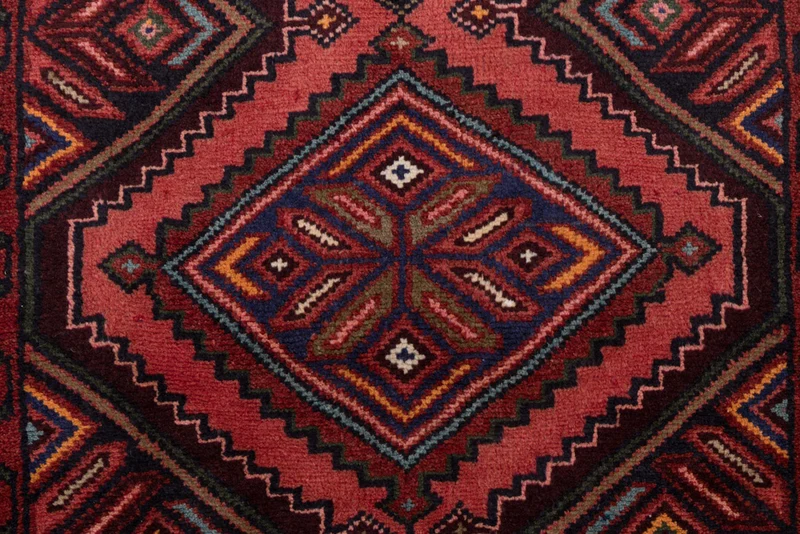 Läufer Perser - Nomadic - 90 x 210 cm - dunkelrot