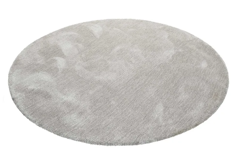 Esprit Teppich Rund Hellgrau Creme meliert Hochflor "Relaxx"