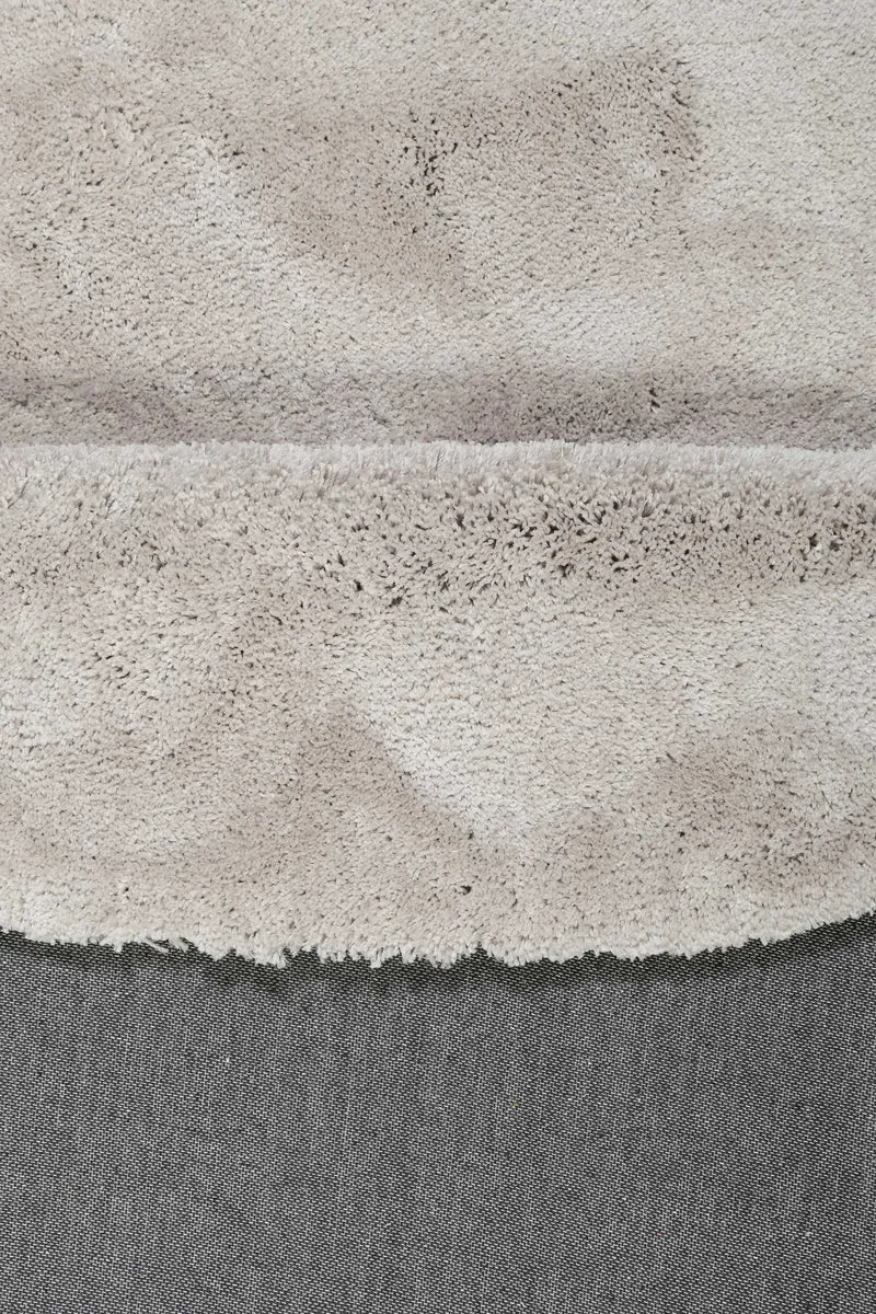 Esprit Teppich Rund Hellgrau Creme Hochflor "Relaxx"