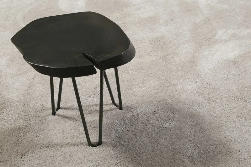 Esprit Teppich Rund Hellgrau Creme Hochflor "Relaxx"