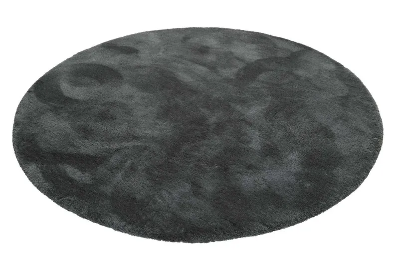 Esprit Teppich Rund Grün Anthrazit Hochflor "Relaxx"