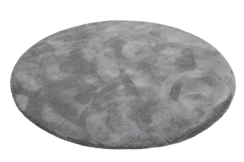 Esprit Teppich Rund Grau Taupe Hochflor "Relaxx"