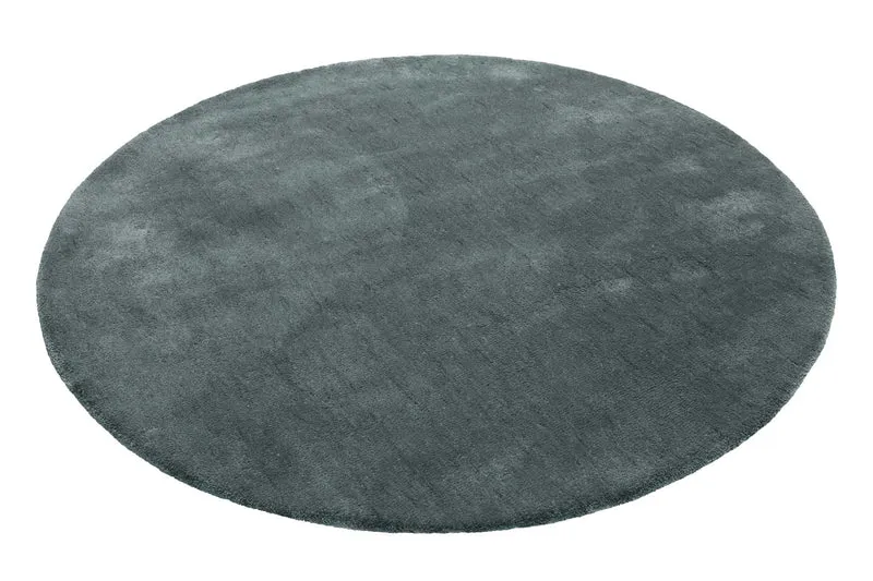 Esprit Teppich Rund Grau Grün Hochflor "Relaxx"