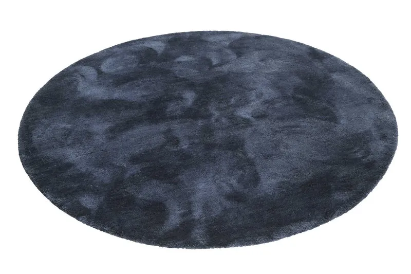 Esprit Teppich Rund Dunkelblau Hochflor "Relaxx"