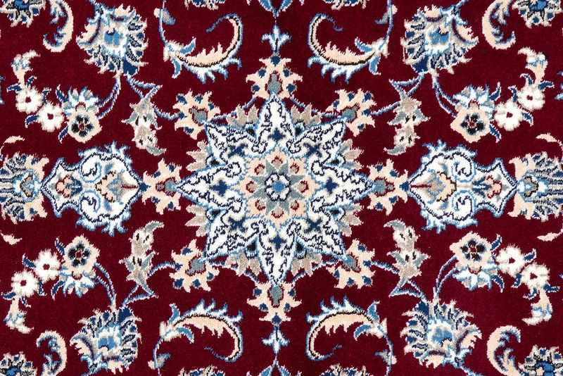 Nain 12La · Handgeknüpft – Rot, 290x76 cm